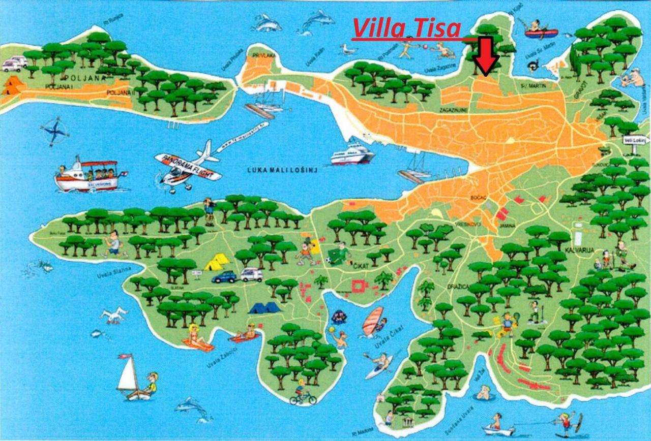 Apartments Vila Tisa Mali Lošinj Dış mekan fotoğraf